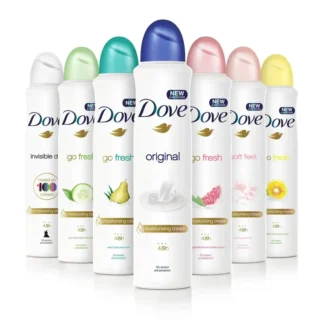 Dove Woman Assorted Spray ,150 ml or 5 fl oz each, 6 bottles