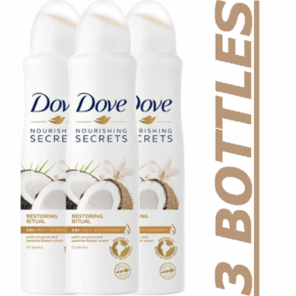 Dove Coconut Spray, 150ml per bottle, 3 bottles total