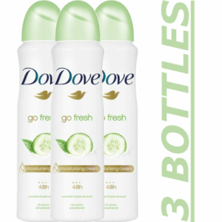 Dove Cucumber Spray, 150ml per bottle, 3 bottles total