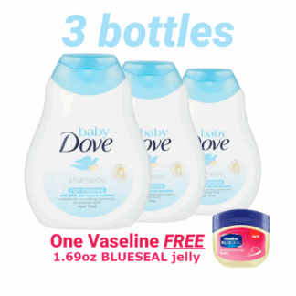 Dove Baby Shampoo, Rich Moisture, 6.76 oz per bottle, total of 3 bottles