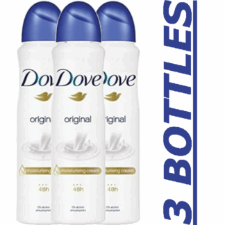Dove Original Spray, 150ml per bottle, 3 bottles total