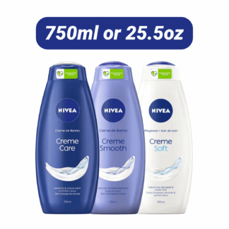 Nivea Shower Gel, 3 assorted bottles. 750ml per bottle.