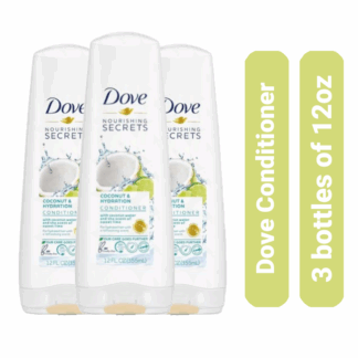 Dove Coconut Hydration Conditioner, 12oz per bottle. 3 bottles total.